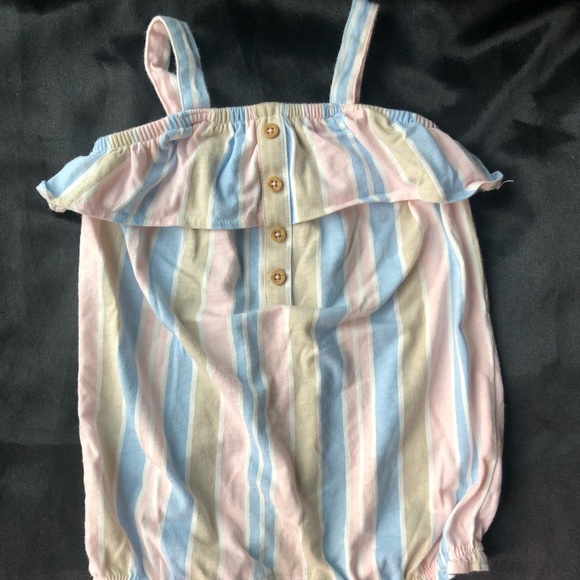 Carters Ruffled Tank Top Romper - Picture 1 of 3
